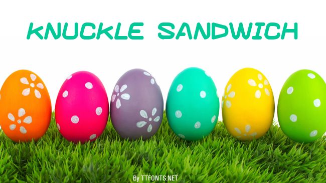 Knuckle sandwich example